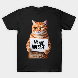 Cat Quote - Maybe Not Safe T-Shirt